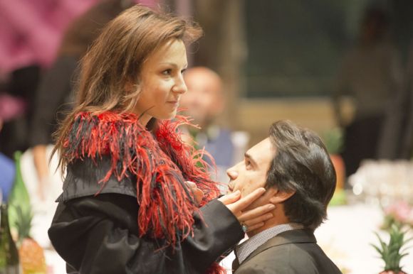 La soprano Irina Lungu e il tenore Francesco Demuro durante le prove - foto Priamo Tolu