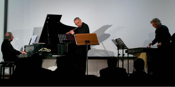 Ensemble Spaziomusica da sinistra: Riccardo Leone, Enrico Di Felice, Roberto Pellegrini
