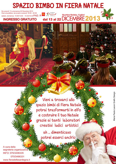Spazio Bimbo in Fiera Natale a Cagliari