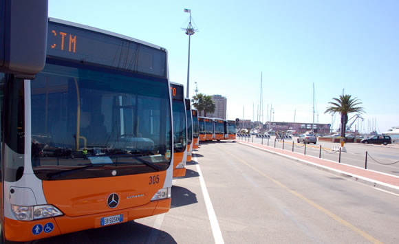 Bus CTM a Cagliari