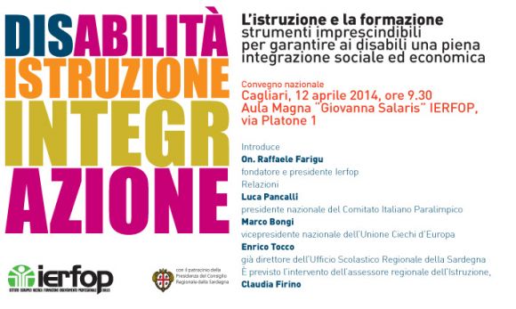 Convegno nazionale Ierfop “Disabilità, istruzione, integrazione”