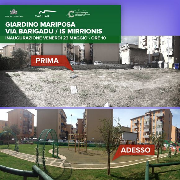 Nuovo giardino in via Barigadu