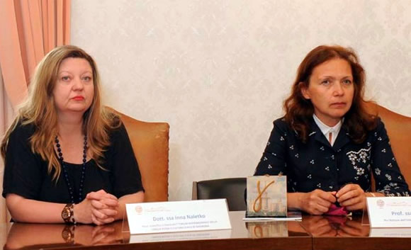 Da sinistra: Inna Naletko e Tatiana Kortava