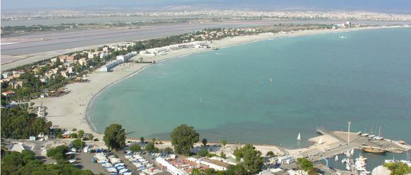 Panorama spiaggia Poetto