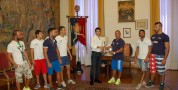 Il Sindaco Massimo Zedda ha ricevuto Maurizio Stecca e i pugili della Nazionale Maschile