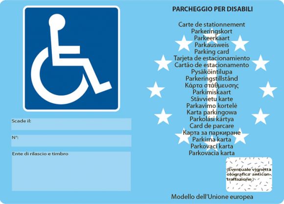 Contrassegno Unificato Disabili Europeo - CUDE