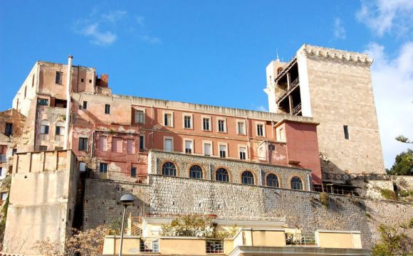 Cagliari - quartiere Castello. Torre di San Pancrazio.