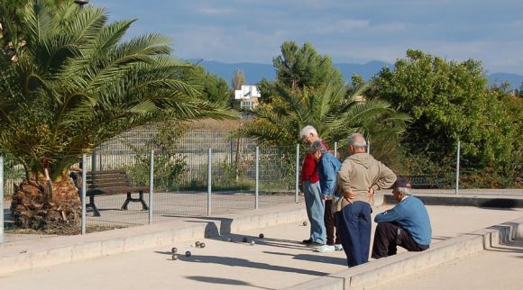 Bocce al parco di Terramaini a Cagliari